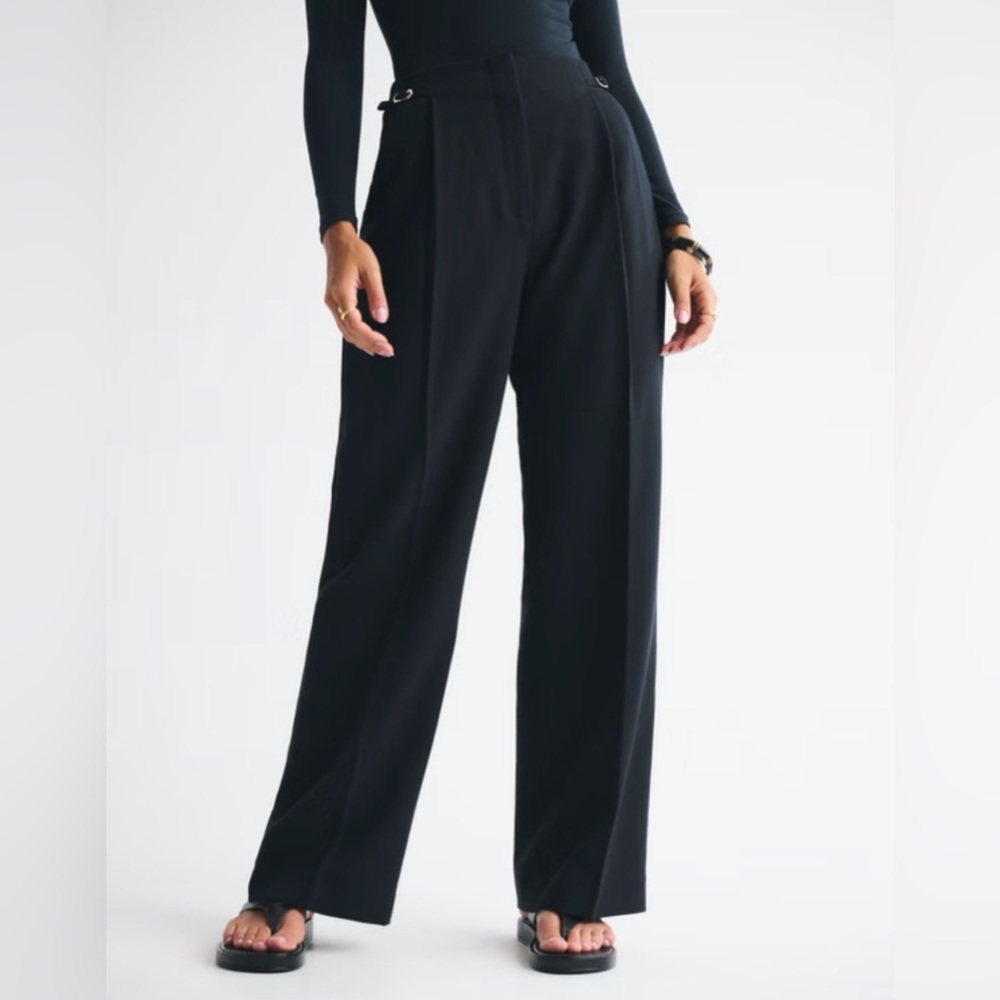 Abercrombie Curve Love Sloane Tailored Wide Leg Pant